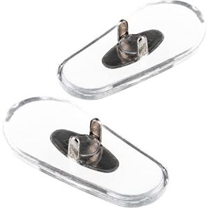 Sports Vision World compatibele neuskussens vervanging bepaalde RB Aviator zachte siliconen zilver kleur invoegen