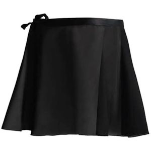 UBOHUZ Dames Ballet Rokken Lace-up Chiffon Dans Volwassenen Rok voor Oefening voor Vrouwen, Zwart, L