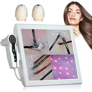 Huid Haar Analyzer, 15 Inch Digitale HD Hoofdhuidhaarfollikel Huidhaardetector met Vier-Afbeeldingen Vergelijking, Vier Spectrale Detectie (200X Vergroting +50X Trispectrum), Afbeeldingen Opslaan