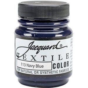 Jacquard Producten Marineblauw -Textiel Kleur Verf, Acryl, Multicolor, 70 ml (Pack van 1)