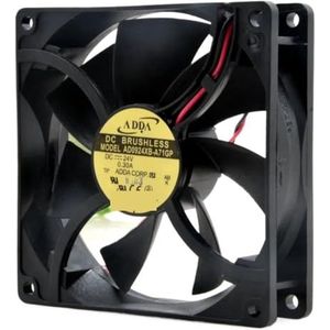 90mm ventilator voor Adda 9025 AD0924XB-A71GL 24V 0,25A 9cm 2-draads, efficiënte koeling voor voedingen, pc's en werkstations