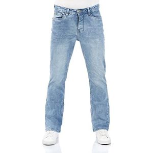 riverso Jeans Heren Bootcut RIVFalko Denim Stretch Zwart Blauw Grijs 29W - 40W 30L - 36L, Light Blue Denim (L148), 34W x 34L