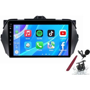 Android 14 Autoradio Sat Navi voor S-uzuki Alivio Ciaz (2014-2018) 9 Inch Touchscreen Multimedia Speler met Draadloze Carplay GPS Navigatie FM RDS Bluetooth 5G-WiFi SWC DSP,M100s
