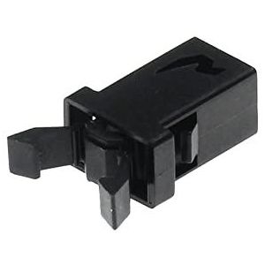 PR-001 kleine deurvergrendeling voor airconditioning-decoder, MS TV EVD DVD-deurafdekking, 10 stuks (kleur: zwart)