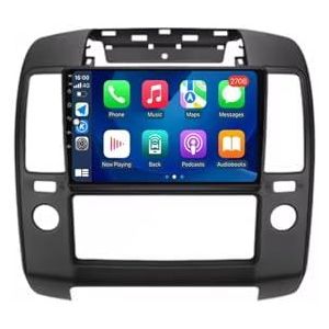 Android 14 Autoradio 9 inch touchscreen voor Nissan Navara 3 D40 2004-2010 Autoradio Navigatie met Carplay met GPS navigatie Bluetooth FM USB Steering Wheel Control(X9 8G+256G)