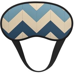 Blauw beige gestreept slaapmasker zacht comfortabel oogmasker met verstelbare riem verduistering oogslaap schaduwhoes voor vrouwen meisjes mannen reizen yoga dutje ploegendienst werk