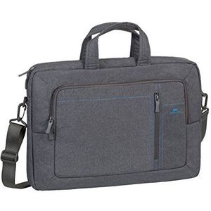 Rivacase 2-in-1 rugzaktas, omhangtas in een rugzak, waterdichte rugzak met laptopvak (16 inch), laptoptas van robuust polyester, grijs