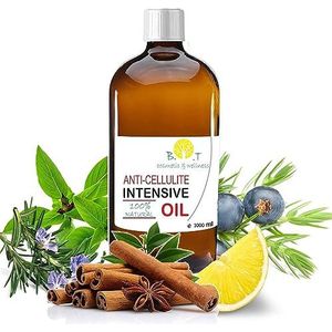 Anti-cellulitisolie, unieke formule, 6 keer effectievere penetratie, 100% natuurlijk, met essentiële oliën en langdurige resultaten, aanbevolen door professionals 1000 ml