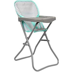 Adora 21962 Baby Doll High Chair Zig Zag Gender Neutral Design, 20.5 High, Can Fitup To 16 Dolls