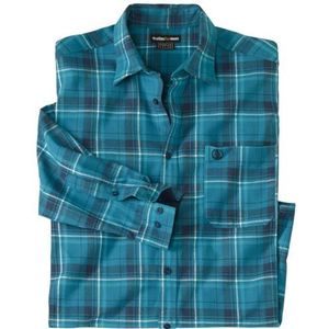 ATLAS FOR MEN - Geruit flanellen overhemd Winter - 5XL