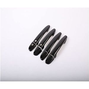 Buitenhandgreep Gloss Black Chrome Auto Deurklink Cover Trim Auto Styling Accessoires Voor MAZDA CX-5 Cx5 CX 5 2012-2022(Black 2 buttons)