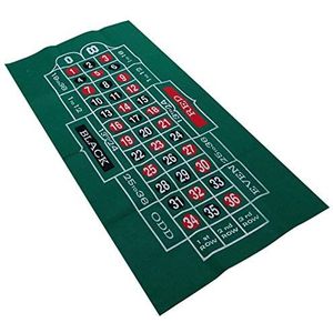 SinceY Pokermat, pokertafelkleed, roulette, vilt, pokermat, dubbelzijdig patroon, speeltafelkleed, vlieskleed, blackjack- en roulette-tafelkleed, 60 x 120 cm