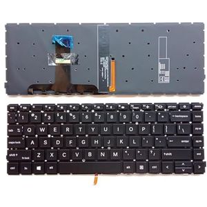 US Laptoptoetsenbord voor Hp voor ProBook 440 G8 G9 445 V195246EK1 M23769-B31 M23769-001 445R G8/G9/G10 ZHAN 66 Pro 14 G4/G5(Black US backlit)