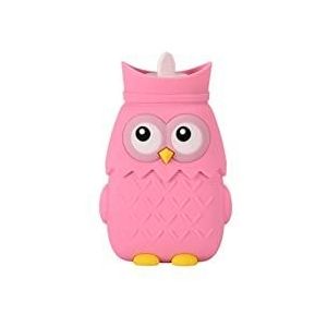 DieffematicRSD Warmwaterkruik Waterinjectie warmwaterzak mini flanellen set explosieveilige warmwaterzak cartoon verdikte mooie warme handschat (Color : Pink)