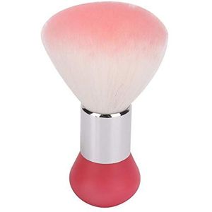 Zachte hals Face Duster, Mini lichtgewicht haarborstel, Kappers nekborstel voor kappers en salon en kapper en voor het verwijderen van haarresten(Roze)