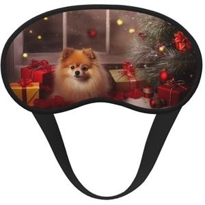 Kerstfoto slaapmasker zacht comfortabel oogmasker met verstelbare riem verduistering oogslaap schaduwhoes voor vrouwen meisjes mannen reizen yoga dutje ploegendienst werk