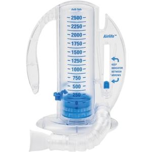 The Oxygen Store Spirometer Diepe Ademhalingsoefenaar | Bewaak diepe ademhalingstherapie | Verhoog de longcapaciteit | Verminder kortademigheid en slijm op de longen | 2500 longcapaciteit voor kind