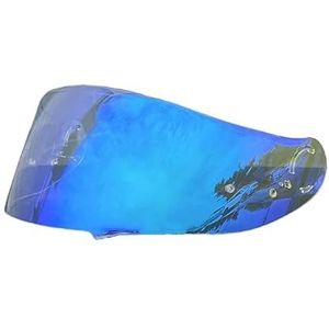 Motorhelm vizier lens, Helmvizier, GT Air Helmschild Vervangend Vizier for SHOEI GT Air Neotec CNS-1 TC-5 TC-9 Wind Shield Lens Motorhelm Vizier (Zwart - Alleen for gebruik overdag)(Revo Clear Blue-da