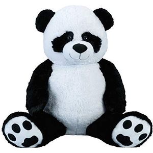 Lifestyle & Meer Grote pandabeer XXL 100 cm grote pluche beer knuffel panda fluweelzacht - om van te houden