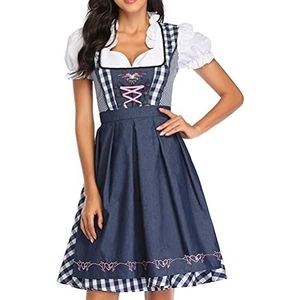 Oktoberfest dirndljurk voor dames, nationale stijl, bierfeest, festival, dirndljurk met schort, meisjesjurk, klederdrachtjurk, uniform, carnavalskostuums, biermeisjes