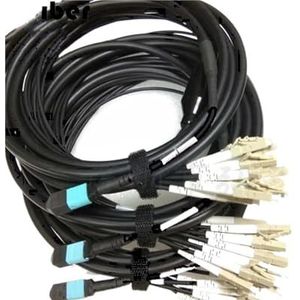 30m50m80m100m120m OM3 12C MPO-LC LSZH gepantserde jumper multimode waterdichte 12 cores MTP MPO optische vezel patchcord outdoor(Color:120m OM3-300 MPO-MPO)