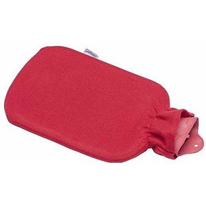 Warmwaterkruik met fleece bekleding 2 liter (rood)