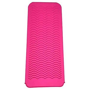 Krultang Siliconen Mat Hittebestendige Krultang Pouch Haar Stijltang Pad Hot Hair Tool, Rose Rood