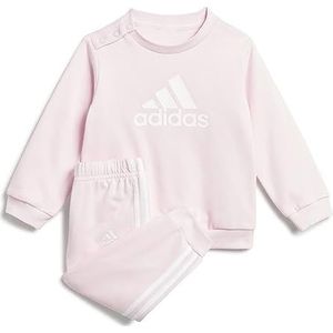 adidas Unisex Badge of Sport Franse Terry Jogger Jeugd/Baby Jogger, Helder Roze/Wit, 2-3 Jaar