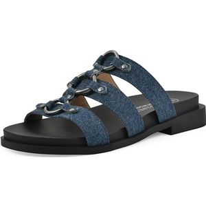 WHITE MOUNTAIN Koala sandaal voor dames, Denimblauwe stof, 37 EU