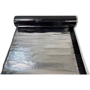 Asfaltbitumen kleefband, Zelfklevende asfalttape for dakreparatie en lekvrij maken van leidingen, zilver, verschillende maten(30x100cm)