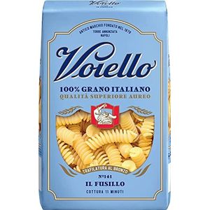 Voiello Il Fusillo n°141 Pasta 100% Italiaanse tarwe 500g deegwaren gemaakt van hardtarwegroet, bronzen tekening