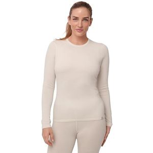 DANISH ENDURANCE Thermo Shirt met Lange Mouwen voor Dames - van Merino Wol - Gebroken Wit - S