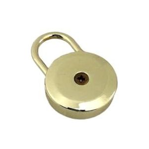 1 stks Metalen Lente Lock Tas Decoratie Mini Hangslot Koffer Bagagebox Sleutel Slot Zonder Sleutel DIY Hardware Accessoires (Color : Light gold, Size : Large size)