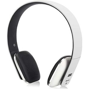 August EP636-Bluetooth versie 4.0, NFC-koptelefoon, met handsfree-functie en geïntegreerde accu wit