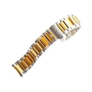 EDVENA 316L roestvrijstalen horlogebanden zilver goud 20mm metalen horlogeband band polshorloges armband compatibel met 231 omega Seamaster