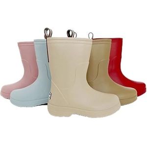 Regenschoenen for jongens en meisjes, regenlaarzen, waterdichte schoenen, antislip regenlaarzen(Color:Blue,Size:32)