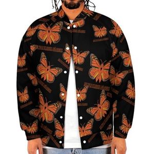 Multiple Sclerose Awareness Butterfly Grappige Mannen Baseball Jacket Gedrukt Jas Zachte Sweatshirt Voor Lente Herfst