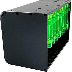 C4Labs Acryl Cloudlet Case: Cluster Case voor Raspberry Pi en andere Single Board Computers (Rpi 4B Compatibel) (zwart limoen)