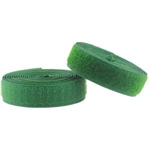 Nylon stof magische tape kleurrijke haak lus bevestigingstape niet-klevende haak en lus tape kabelbinders doe-het-zelf handwerk naaien accessoires nylon stof tapes (kleur: groen, maat: 20 mm)