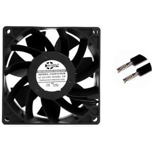 Krachtige AC EC-motorkoeling voor SXDOOL 90 mm 92 x 38 110 V 115 120 220 240 dubbele kogellagerborstelloze axiale ventilator