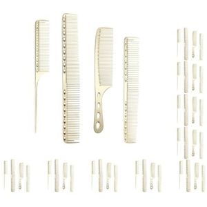 10 set 4pack/lot Ergonomische Handvat Voor Meer Comfortabele Haar Kammen Ervaring Comfortabeler Om Metalen Haar Snijden Kam, Lokale rijke goud