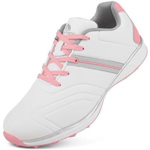 SDEQA Waterdichte professionele golfschoenen voor dames, spikeloze zool, antislip, golfschoenen voor buiten, grote maten,A,35 EU