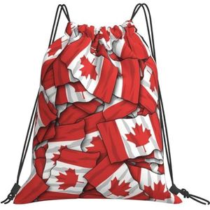 351 Rugzak met trekkoord, 42 x 36 cm, Canadese vlag snaartas waterafstotendheid sport gymtas lichtgewicht reizen schooltas, voor sport, zwemmen, school, Tas met trekkoord 1355, 36x42cm
