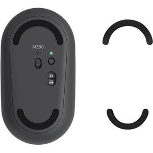 kwmobile muis voeten sticker compatibel met Logitech Pebble Mouse - Computermuis glijder - Stickers in zwart