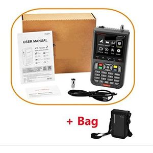 Satellietzoeker V8 Finder Pro 2 max DVB-S2 DVB-T2 DVB-C AHD H.265 Satellietmeter Satellietzoeker dan ST-5150 WS-6933 VF-6800(With bag)