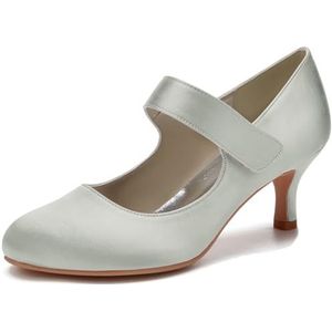 SYDZSW Dames Naaldhak Pumps Hoge Hakken Sexy Hakken Schoenen 35-43, Zilver, 43 EU