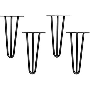 4 stuks haarspeld-tafelpoten, haarspeldpoten, 3 stangen