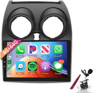 Android 15 autoradio voor N-issan Qashqai J10 (2006-2016) 9-inch 2K touchscreen Android hoofdunit multimedia speler met Carplay, GPS-navigatie, BT 5G, WiFi, DSP, SWC,Y2