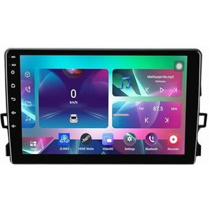 9"" Android 14 Touchscreen Autoradio 2 din met AHD Omgekeerd beeld Bediening op het stuur Bluetooth GPS navigatie Draadloze CarPlay voor Toyota Auris 2006-2011(Q100(1+32G))