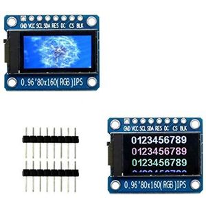 DollaTek 0,96 inch 80 x 160 RGB IPS 65K kleurenscherm voor Arduino